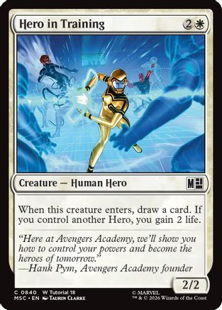Hero in Training (MSC - Commander: Marvel Super Heroes)