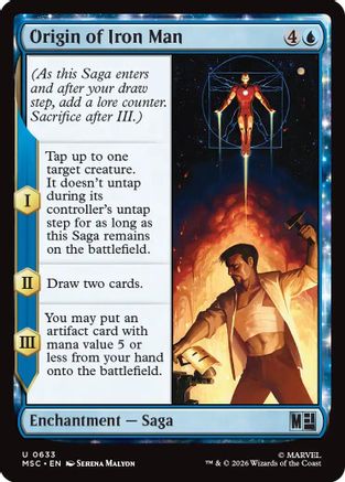 Origin of Iron Man (MSC - Commander: Marvel Super Heroes Foil)