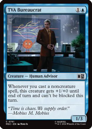 TVA Bureaucrat (MSC - Commander: Marvel Super Heroes Foil)