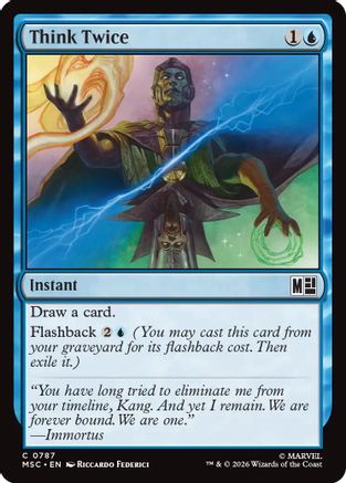 Think Twice (MSC - Commander: Marvel Super Heroes Foil)