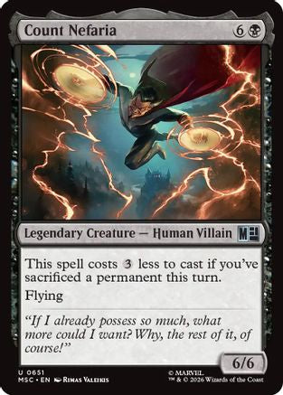 Count Nefaria (MSC - Commander: Marvel Super Heroes Foil)