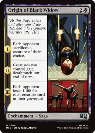 Origin of Black Widow (MSC - Commander: Marvel Super Heroes Foil)