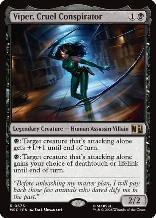 Viper, Cruel Conspirator (MSC - Commander: Marvel Super Heroes)