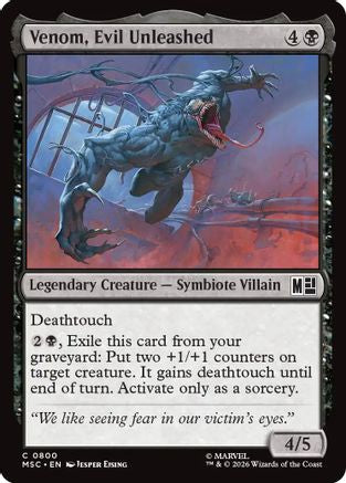 Venom, Evil Unleashed (MSC - Commander: Marvel Super Heroes Foil)
