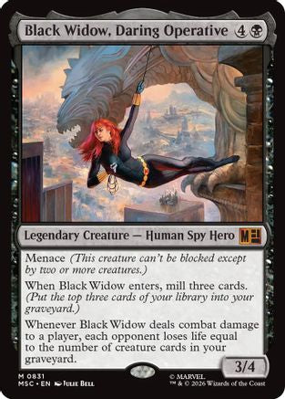 Black Widow, Daring Operative (MSC - Commander: Marvel Super Heroes Foil)
