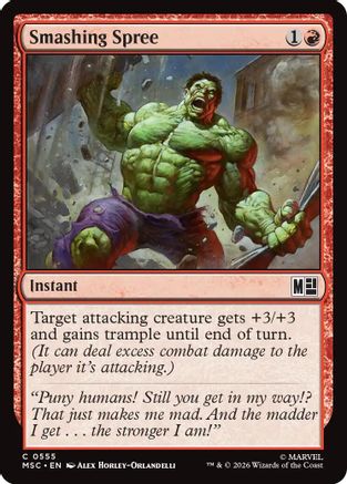 Smashing Spree (MSC - Commander: Marvel Super Heroes)