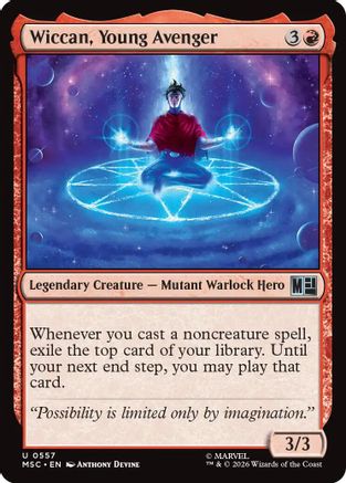 Wiccan, Young Avenger (MSC - Commander: Marvel Super Heroes)