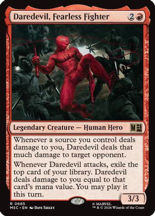 Daredevil, Fearless Fighter (MSC - Commander: Marvel Super Heroes Foil)