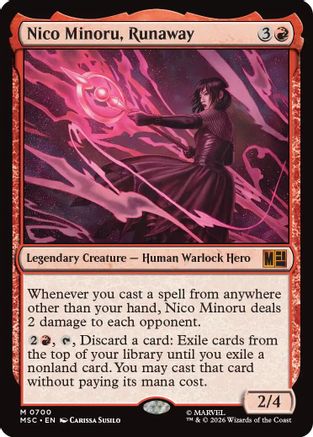 Nico Minoru, Runaway (MSC - Commander: Marvel Super Heroes Foil)