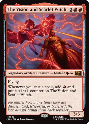 The Vision and Scarlet Witch (MSC - Commander: Marvel Super Heroes Foil)