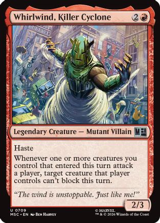 Whirlwind, Killer Cyclone (MSC - Commander: Marvel Super Heroes)
