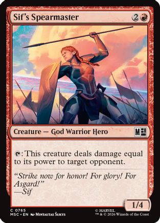 Sif's Spearmaster (MSC - Commander: Marvel Super Heroes Foil)