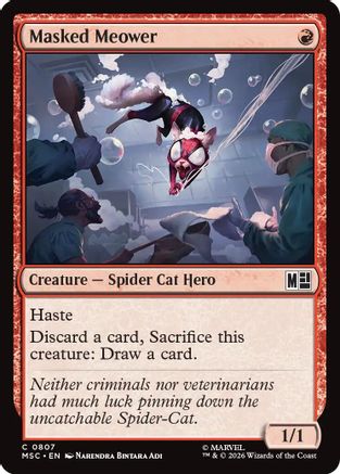 Masked Meower (MSC - Commander: Marvel Super Heroes)