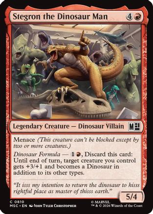 Stegron the Dinosaur Man (MSC - Commander: Marvel Super Heroes Foil)