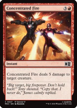 Concentrated Fire (MSC - Commander: Marvel Super Heroes)