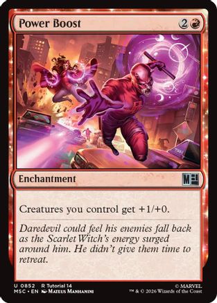 Power Boost (MSC - Commander: Marvel Super Heroes)