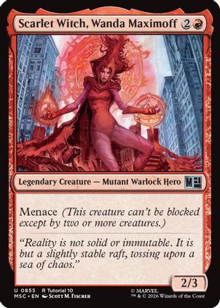 Scarlet Witch, Wanda Maximoff (MSC - Commander: Marvel Super Heroes)