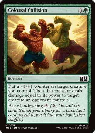Colossal Collision (MSC - Commander: Marvel Super Heroes Foil)