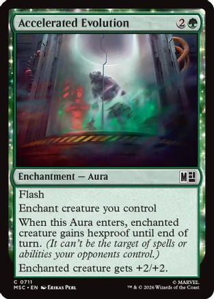 Accelerated Evolution (MSC - Commander: Marvel Super Heroes Foil)
