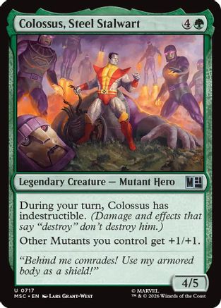 Colossus, Steel Stalwart (MSC - Commander: Marvel Super Heroes Foil)