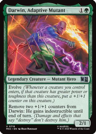 Darwin, Adaptive Mutant (MSC - Commander: Marvel Super Heroes Foil)