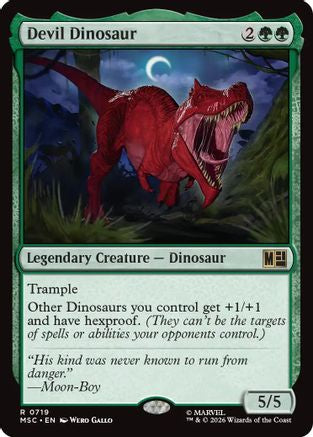 Devil Dinosaur (MSC - Commander: Marvel Super Heroes Foil)