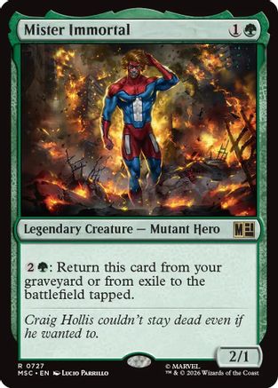 Mister Immortal (MSC - Commander: Marvel Super Heroes)