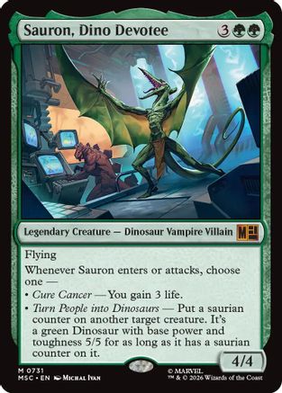 Sauron, Dino Devoteee (MSC - Commander: Marvel Super Heroes)