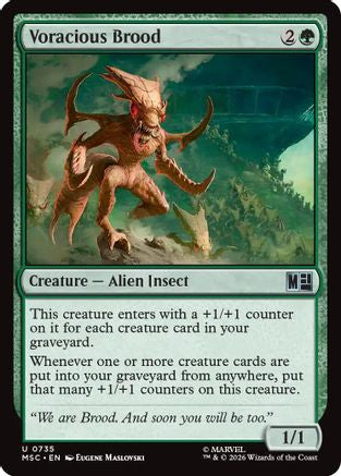 Voracious Brood (MSC - Commander: Marvel Super Heroes Foil)