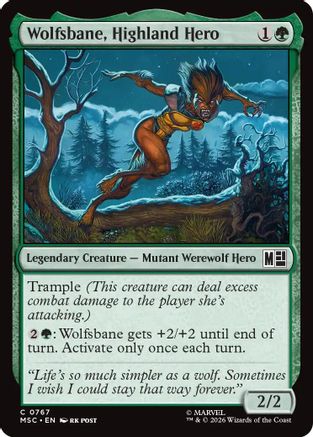 Wolfsbane, Highland Hero (MSC - Commander: Marvel Super Heroes)