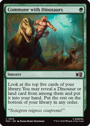 Commune with Dinosaurs (MSC - Commander: Marvel Super Heroes Foil)