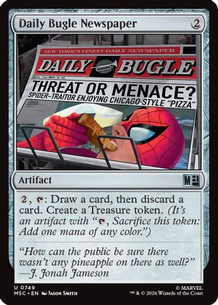 Daily Bugle Newspaper (MSC - Commander: Marvel Super Heroes Foil)
