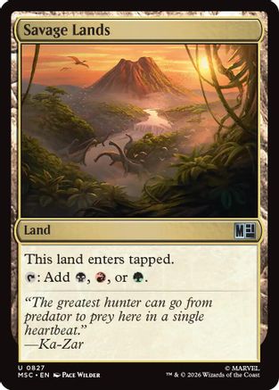 Savage Lands (MSC - Commander: Marvel Super Heroes Foil)