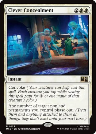 Clever Concealment (Surge Foil) (MSC - Commander: Marvel Super Heroes Foil)