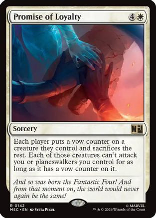 Promise of Loyalty (MSC - Commander: Marvel Super Heroes)