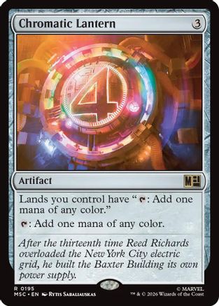 Chromatic Lantern (MSC - Commander: Marvel Super Heroes)