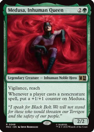 Medusa, Inhuman Queen (Surge Foil) (MSC - Commander: Marvel Super Heroes Foil)