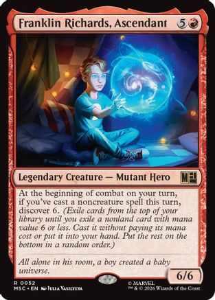 Franklin Richards, Ascendant (Surge Foil) (MSC - Commander: Marvel Super Heroes Foil)