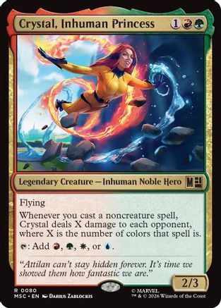 Crystal, Inhuman Princess (MSC - Commander: Marvel Super Heroes)