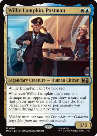 Willie Lumpkin, Postman (Surge Foil) (MSC - Commander: Marvel Super Heroes Foil)