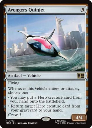 Avengers Quinjet (Surge Foil) (MSC - Commander: Marvel Super Heroes Foil)