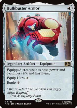 Hulkbuster Armor (Surge Foil) (MSC - Commander: Marvel Super Heroes Foil)