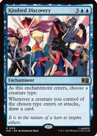 Kindred Discovery (Surge Foil) (MSC - Commander: Marvel Super Heroes Foil)