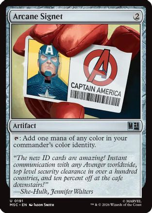 Arcane Signet (0191) (Surge Foil) (MSC - Commander: Marvel Super Heroes Foil)