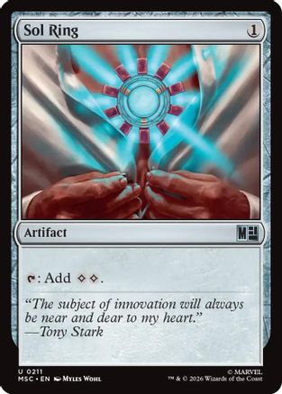 Sol Ring (0211) (Surge Foil) (MSC - Commander: Marvel Super Heroes Foil)