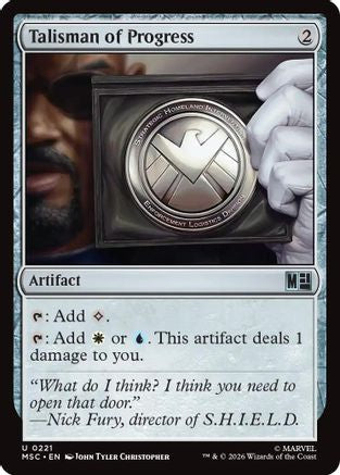 Talisman of Progress (Surge Foil) (MSC - Commander: Marvel Super Heroes Foil)