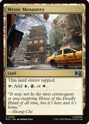 Mystic Monastery (Surge Foil) (MSC - Commander: Marvel Super Heroes Foil)