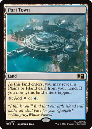 Port Town (Surge Foil) (MSC - Commander: Marvel Super Heroes Foil)