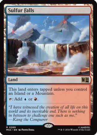 Sulfur Falls (Surge Foil) (MSC - Commander: Marvel Super Heroes Foil)