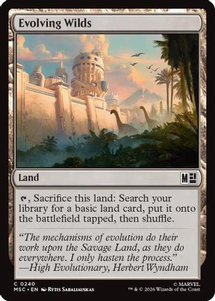 Evolving Wilds (Surge Foil) (MSC - Commander: Marvel Super Heroes Foil)